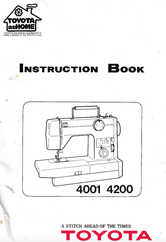 TOYOTA 4001 & 4200 Instruction Manual (Printed)