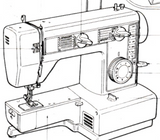 JONES or BROTHER Model VX560 Sewing Machine  Instruction Manual (Printed)