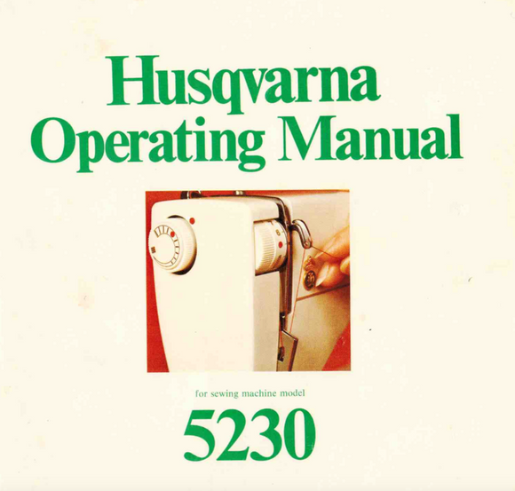 HUSQVARNA 5230 Instruction Manual (Printed)