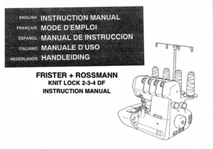 FRISTER + ROSSMANN Knit Lock 2-3-4 Instruction Manual (Download)