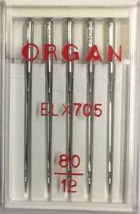 ORGAN Sewing Machine  Needles EL x 705 Coverstitch Size 80 (12)